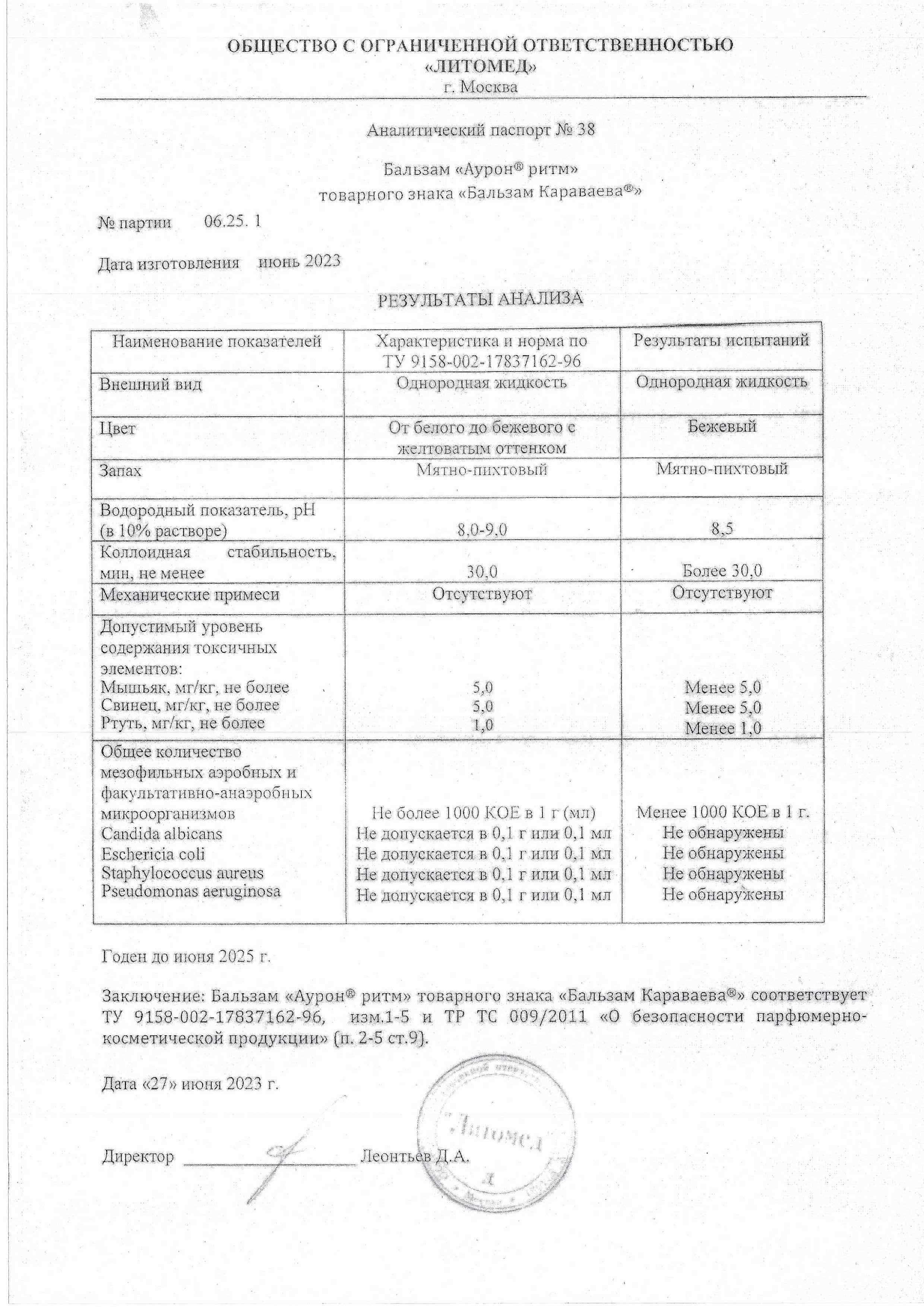 Паспорт №062023